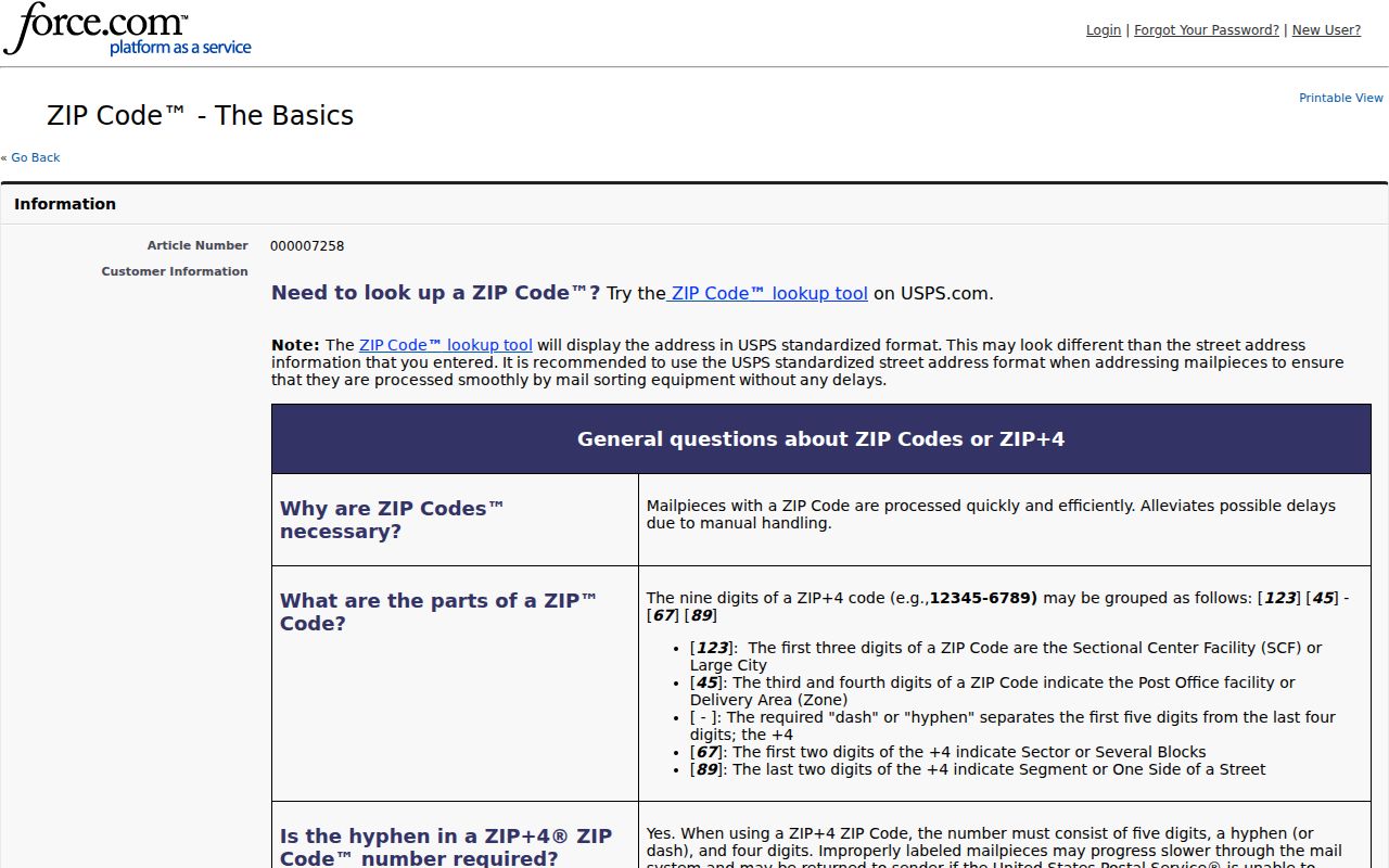 Cliffside Park ZIP directory USPS ZIP and ZIP plus four guidance